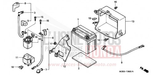 BATTERIE XL650V1 de 2001